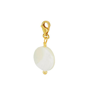Sphere Pearl Gold Charm
