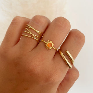 Sole Orange Gold Ring
