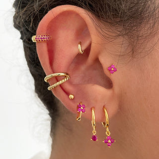 Numa Pink Gold Earrings