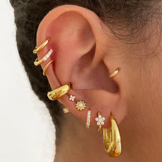 Rola White Gold Earrings