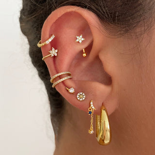 Tanger Curved Silver Piercing