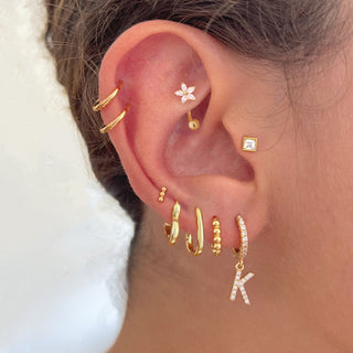 Base 11 Gold Earrings