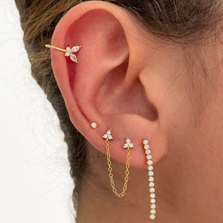Didi White Gold Earrings