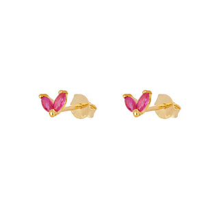 Dois Pink Gold Earrings