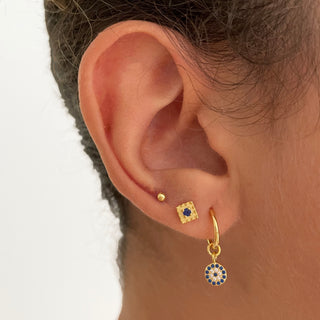 Sira Blue Gold Earring