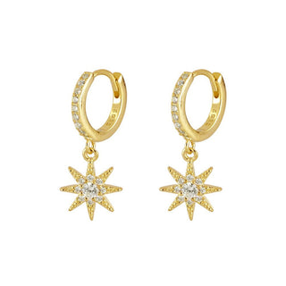 Saba Star Gold Earrings