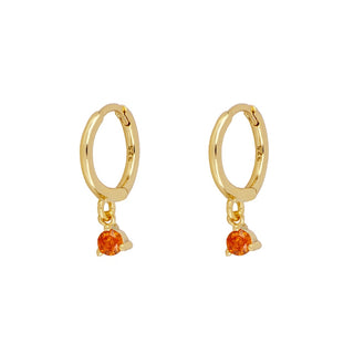 Numa Orange Gold Earrings