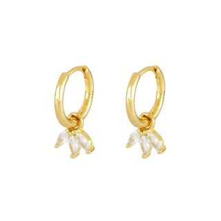 Mim White Gold Earrings