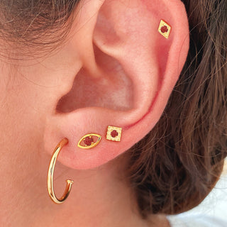 Sira Red Gold Earrings