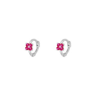Sion Pink Silver Earrings